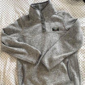 Women's L.L.Bean Sweater Fleece Pullover in Pewter size Small
